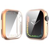 Voor Apple Watch Series 7 41mm Enkay Hat-Prince Galomoplated TPU Case (Rose Gold)