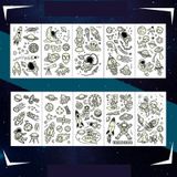 20 Stks Cartoon Ruimteschip Lichtgevende Kinderen Tattoo Stickers (Y-012)