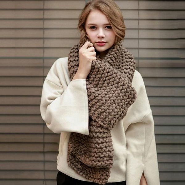 Esprit Gebreide sjaal bruin kabel steek straat-mode uitstraling Accessoires Sjaals Gebreide Sjaals 