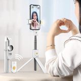 Mobile Phone Bluetooth Selfie Stick Live Bracket  Specification: K10S (With Fill Light White)