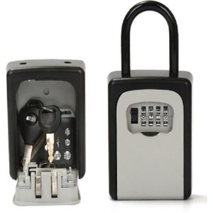Safty sleutel Lock box combinatie draagbare aluminium legering sleutel safe box beveiligingssleutel houder beveiligde doos