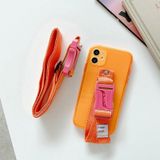 2 STKS Crossbody Verstelbare Telefoon Riem Telefoon Case Camera Tas Lanyard (Oranje)