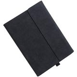 For Microsoft Surface Pro 8 Tablet Protective Case Holder(South African Sheepskin Black Case)