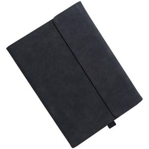 For Microsoft Surface Pro 8 Tablet Protective Case Holder(South African Sheepskin Black Case)