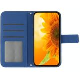 Voor iPhone XS Max Skin Feel Sun Flower Pattern Flip lederen telefoonhoes