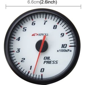 Universele 2 5-inch 60mm olie manometer Auto Gauge Meter olie Temp Gauge aanwijzer voor auto olie druk op Temp Meter Auto meter