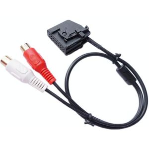 Auto 2RCA AUX in audiokabel bedrading harnas voor MERCEDES-BENZ COMAND 2.0