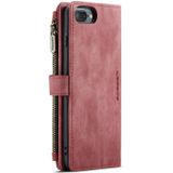 Caseme-C30 PU + TPU Multifunctionele Horizontale Flip Lederen Case met Houder & Card Slot & Portemonnee & Rits Pocket voor iPhone 8 Plus & 7 Plus & 6 Plus