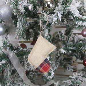 5 PCS Kerstversiering kersthanger levert Gift Socks Ornaments (B Sok)