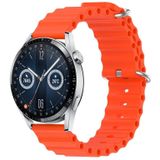 Voor Huawei Watch GT3 42mm 20mm Ocean Style siliconen effen kleur horlogeband