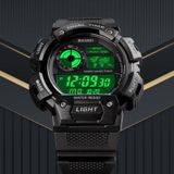 SKMEI 1723 Dual Time LED Digitale Display Timing Luminous Electronic Watch (Black)