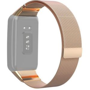 Voor Oppo Bekijk GRATIS NFC Milan Magnetic Metal Strap Watchband (Rose Gold)