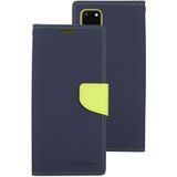 GOOSPERY FANCY DIARY For Galaxy S20+ Horizontal Flip PU Leather Case  with Holder & Card Slots & Wallet(Navy)