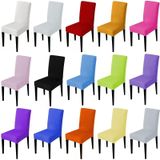 Moderne effen kleur stoel cover spandex stretch elastische bruiloft banket stoel covers eetkamerstoel cover pastorale Hotel cover  specificatie: universeel formaat (Champagne)