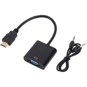 ZHQ008 HD HDMI To VGA Converter with Audio(Black)