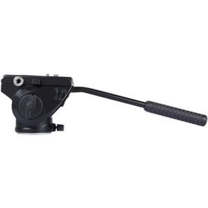 PULUZ Stevig Soepel lopend statiefhoofd met 75mm Balhoofd & Snelkoppel Plaat voor DSLR Camera (zwart)
