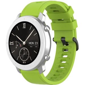 Voor Amazfit GTR Siliconen Smart Watch Vervanging Strap Polsbandje  Maat:22mm(Groen)