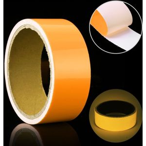 Lichtgevende tape groene gloed in donkere muur sticker lichtgevende Photoluminescente tape stage Home Decoratie  grootte: 4cm x 3m (geel licht)