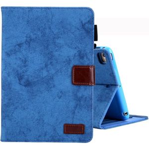 Voor iPad Mini 1/2/3/4 Business stijl horizontale Flip lederen draagtas  met houder & kaartsleuf & fotolijstjes & slaap/Wake-up functie (blauw)