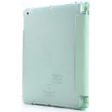 Voor iPad Air 2 Airbag Vervorming Horizontale Flip Lederen Behuizing met houder & penhouder(Mintgroen)