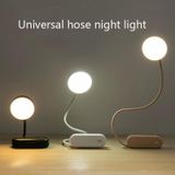 LN1 universele buis LED nachtlampje student oogbescherming bedside USB opvouwbaar leeslampje (wit)