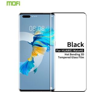 Voor Huawei Mate 40 MOFI 9H 3D Explosieveilig Hot Bending Full Screen Covered Tempered Glass Film (Zwart)