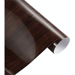 PVC Vinyl Wrap Sticker Decal Film  Maat: 50cm x 200cm (Glossy Wood Grain E)