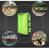 Voetbal Basketbal Training Vest Kinderen Team Uniform Vest Outdoor sportkleding  Maat:XL(Met Veters Groen)