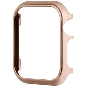 Voor Apple Watch Series 3 & 2 & 1 38 mm Mirror Hollow Watch beschermhoes (rosgoud)