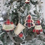 5 PCS Kerstversiering kersthanger levert Gift Socks Ornaments (D Driehoek)