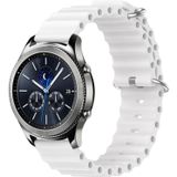 Voor Samsung Gear S3 Classic 22mm Ocean Style siliconen effen kleur horlogeband