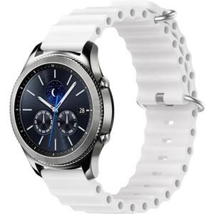 Voor Samsung Gear S3 Classic 22mm Ocean Style siliconen effen kleur horlogeband