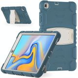 Voor Samsung Galaxy Tab A 10.1  T510 3-Layer Protection Screen Frame + PC + Siliconen Schokbestendig Combinatiecase met Houder (Cornflower Blue)