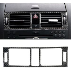 Auto dashboard Air conditioning Frame Carbon Fiber decoratieve sticker voor Mercedes-Benz W204