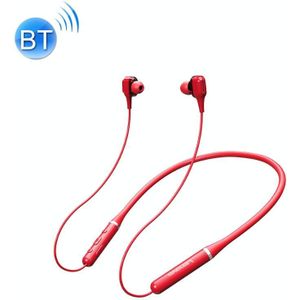 Originele Lenovo XE66 Intelligente ruisonderdrukking 8D Subwoofer magnetische nek gemonteerde sport Bluetooth-oortelefoon  ondersteuning handsfree bellen (rood)