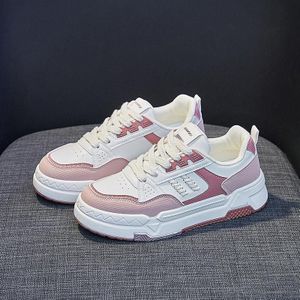 618 lente comfortabele ademende sneakers antislip sportplatform vrijetijdsschoenen  maat: 35 (beige roze)