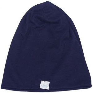 2 PC'S cute Solid gebreide Katoen Hat beanies herfst winter warm Earmuff kleurrijke kroon caps voor pasgeboren baby kinderen (Tibet Navy)