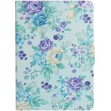 Voor iPad 10e Gen 10.9 2022 Bloemenpatroon Flip Lederen Smart Tablet Case(Paarse Bloem)