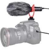 YELANGU MIC015 professioneel interview condensator video shotgun microfoon met 3.5 mm audio kabel voor DSLR & DV camcorder (zwart)