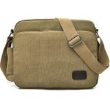 Ruyihuang mannen vintage canvas veelzijdige single-shoulder tas