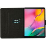 Voor Samsung Galaxy Tab A 10.1 2019 T510 Stiksels Effen Kleur Smart Leather Tablet Case (Oranje)