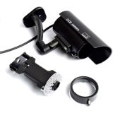 Waterdichte dummy CCTV-camera met knipperende LED voor realistisch zoeken naar beveiligings alarm (zwart)