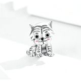 S925 Sterling Zilveren Hanger Cute Little Tiger Kralen DIY Armband Ketting Accessoires