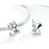 S925 Sterling Zilveren Hanger Cute Little Tiger Kralen DIY Armband Ketting Accessoires