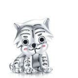 S925 Sterling Zilveren Hanger Cute Little Tiger Kralen DIY Armband Ketting Accessoires