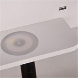 Draadloze wandlamp USB 5V Charger Wall Lights Hotel Hoofdeinde Leesverlichting Spot Luminaire Lamp (Matt Black)
