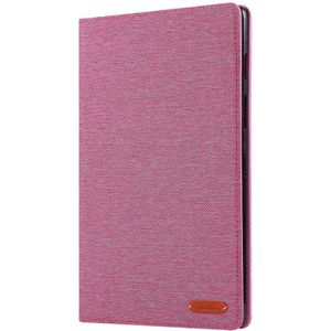 Voor Galaxy tab S5e T720/T725 doek Teature horizontale Flip PU lederen draagtas met met houder & kaartsleuven (Rose Pink)