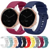 Voor Garmin Vivoactive 4S 18 mm effen kleur zachte siliconen horlogeband