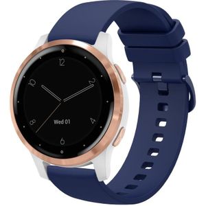 Voor Garmin Vivoactive 4S 18 mm effen kleur zachte siliconen horlogeband