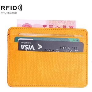 2 stks KT1002 RFID-functie Hagedis Patroon Bankkaarthouder PU Visitekaartje Case